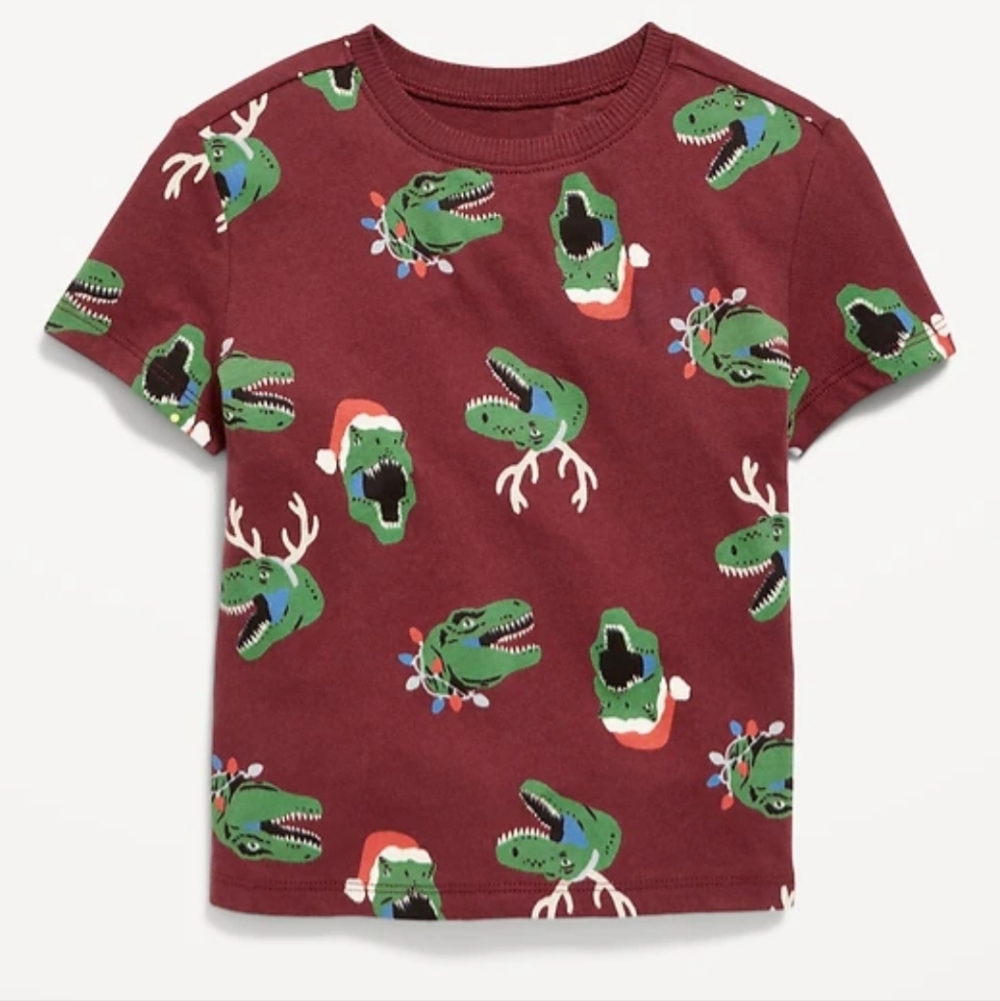 Old Navy Kids T-Rex Holiday Tee Shirt